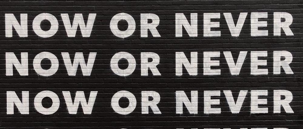 Aanpassen aan de crisis: NOW or never